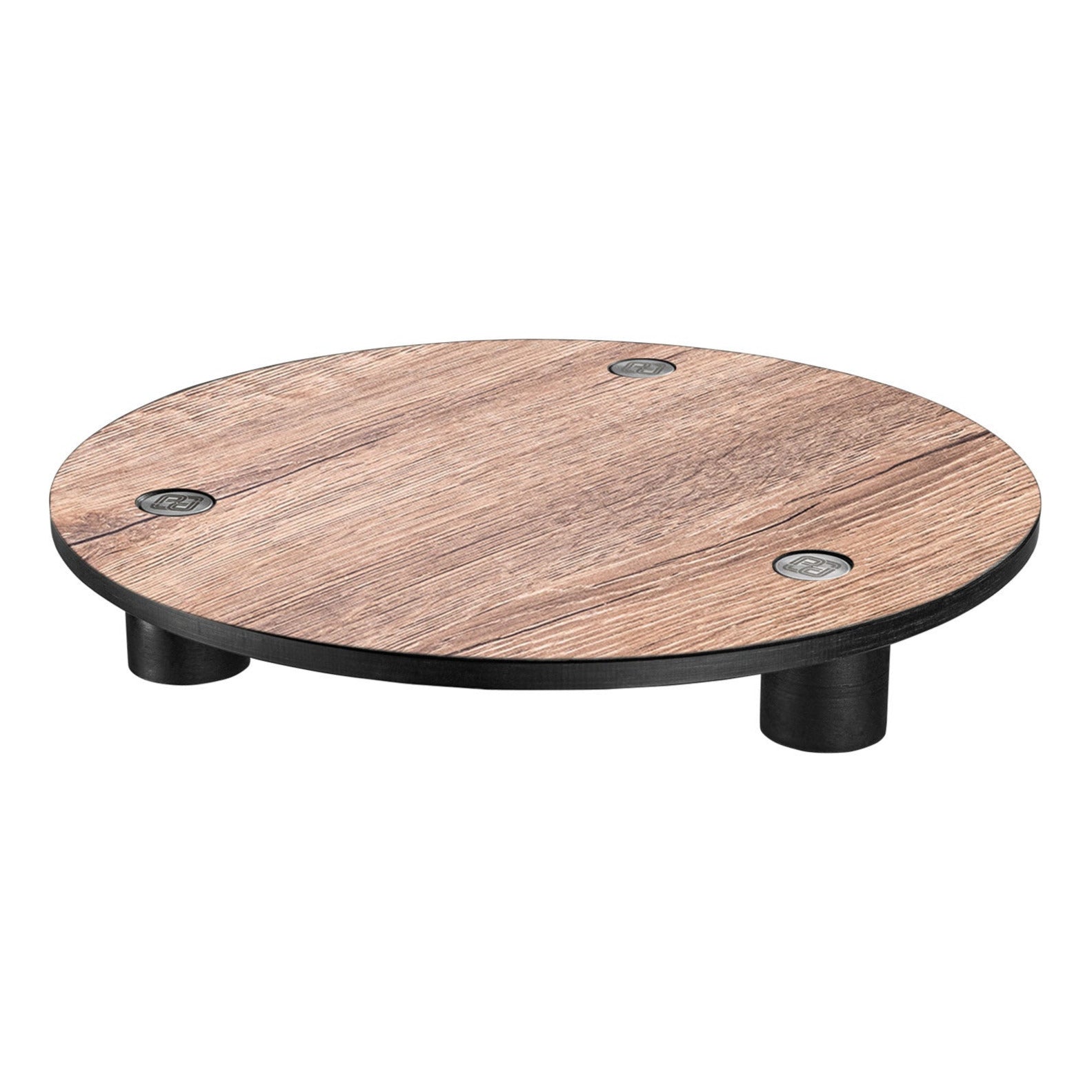 Buffet plate with screwed foot studs