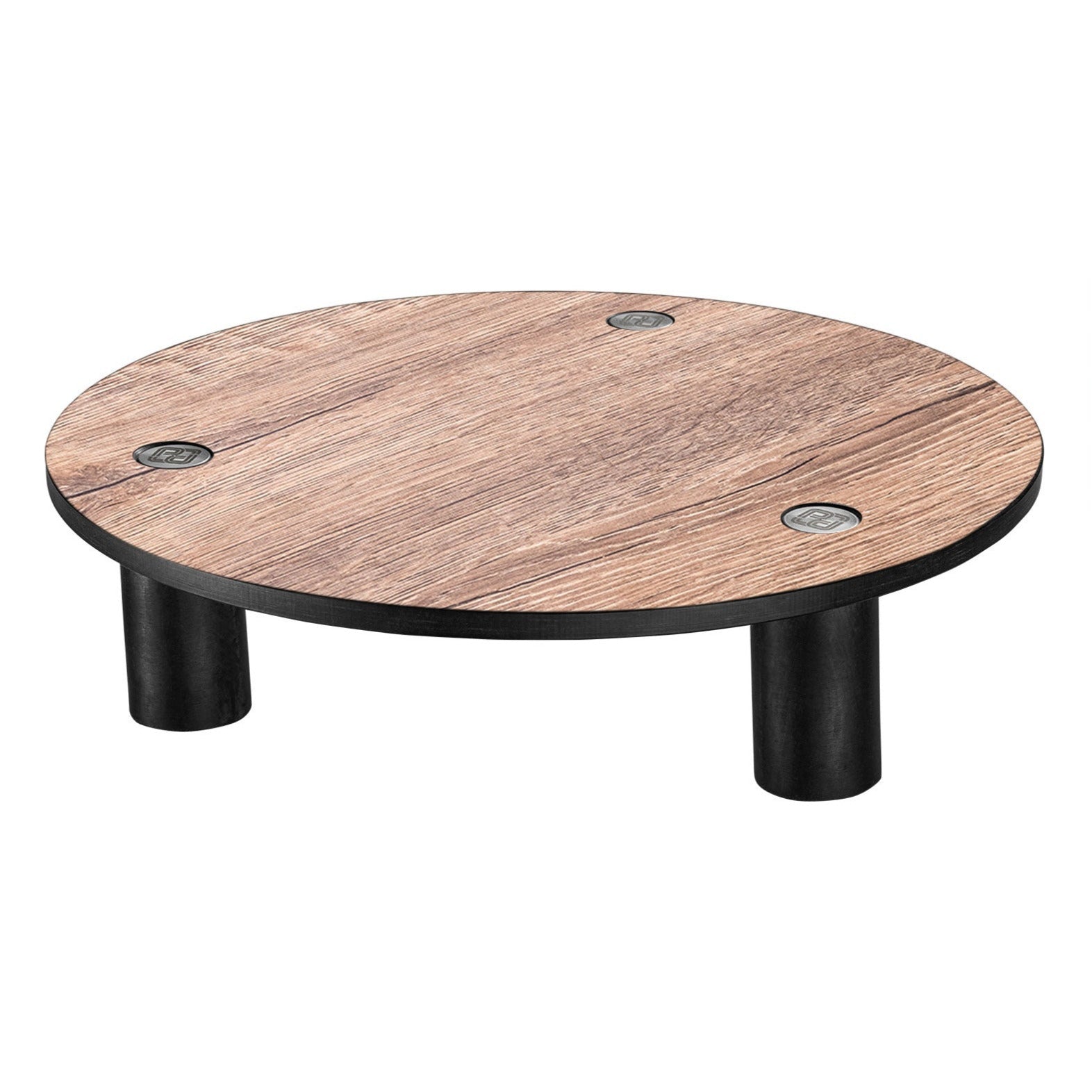 Buffet plate with screwed foot studs