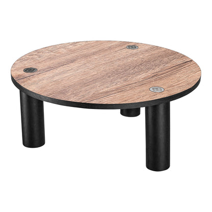 Buffet plate with screwed foot studs