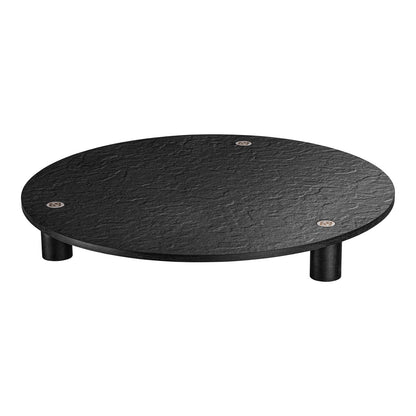 Buffet plate with screwed foot studs